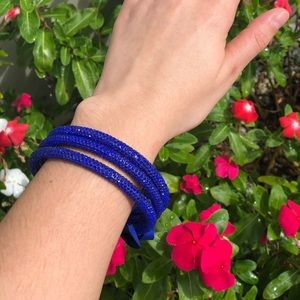 Blue Rhinestone Bangles